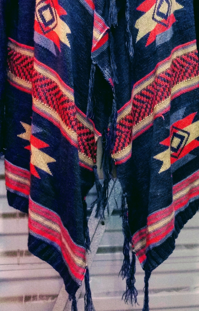 Western print sweater